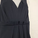Second-Hand - MaxMara Chic Navy Gathered Waist Dress Size 12 - SwapUp