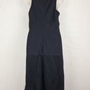 Second-Hand - MaxMara Chic Navy Gathered Waist Dress Size 12 - SwapUp