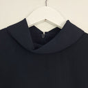 Second-Hand - Veronika Maine Elegant Split Back Work Top Size 6 - SwapUp