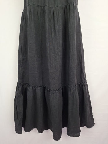 Second-Hand - Joie Cross Neck Linen Maxi Dress Size XS - SwapUp