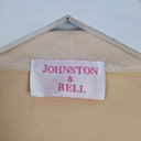 Second-Hand - Johnston Bell Sand Faux Suede Asymmetric Biker Jacket Size S - SwapUp