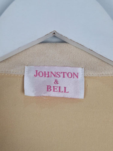 Second-Hand - Johnston Bell Sand Faux Suede Asymmetric Biker Jacket Size S - SwapUp
