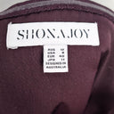 Second-Hand - Shona Joy Bordeaux Draped Strapless Cocktail MIdi Dress Size 12 - SwapUp