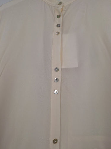 Second-Hand - Viktoria & Woods Cream Oversized Theatre Shirt Size XXS - SwapUp