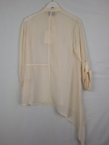 Second-Hand - Viktoria & Woods Cream Oversized Theatre Shirt Size XXS - SwapUp