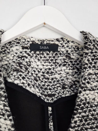 Second-Hand - Saba Textured Woven Single Breasted Coat Size XS - SwapUp