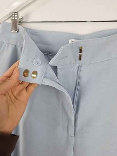 Second-Hand - Witchery Sky Blue Tailored Pants Size 12 - SwapUp
