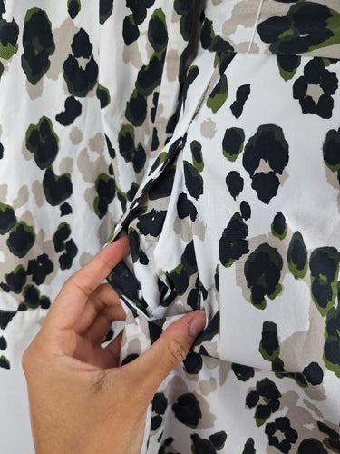 Second-Hand - David Lawrence Organic Splatter Shirt Dress Size 12 - SwapUp
