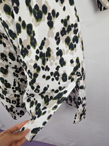 Second-Hand - David Lawrence Organic Splatter Shirt Dress Size 12 - SwapUp