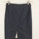 Second-Hand - Karen Millen Light Double Tab Denim Pencil Mini Skirt Size 10 - SwapUp