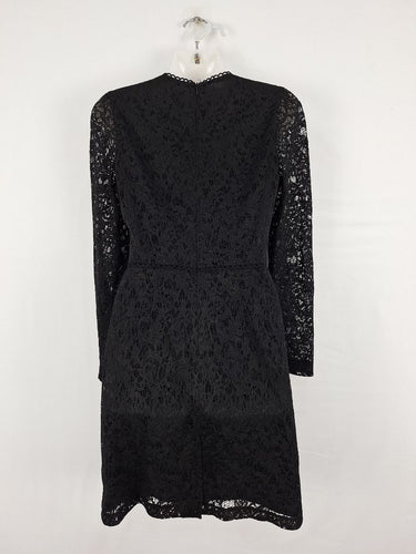 Second-Hand - Reiss Day to Night Black Lace Dress Size 8 - SwapUp