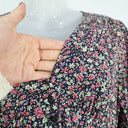 Second-Hand - Boho Pretty Gathered Floral Midi Dress Size S - SwapUp