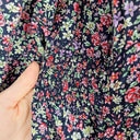 Second-Hand - Boho Pretty Gathered Floral Midi Dress Size S - SwapUp