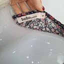 Second-Hand - Boho Pretty Gathered Floral Midi Dress Size S - SwapUp