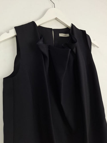 Second-Hand - Hunkydory Noir Elegant Draped Top Size S - SwapUp