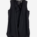 Second-Hand - Hunkydory Noir Elegant Draped Top Size S - SwapUp