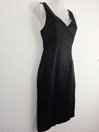 Second-Hand - Cue Back Drape Little Black Dress Size 8 - SwapUp