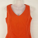 Second-Hand - Cue Tangerine Pleated Work Mini Dress Size 8 - SwapUp