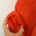 Second-Hand - Cue Tangerine Pleated Work Mini Dress Size 8 - SwapUp
