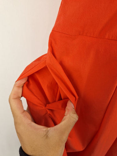Second-Hand - Cue Tangerine Pleated Work Mini Dress Size 8 - SwapUp