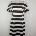 Second-Hand - Veronika Maine Boat neck Midi Stripe Dress Size 8 - SwapUp