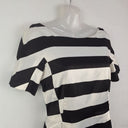 Second-Hand - Veronika Maine Boat neck Midi Stripe Dress Size 8 - SwapUp