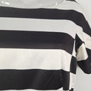 Second-Hand - Veronika Maine Boat neck Midi Stripe Dress Size 8 - SwapUp