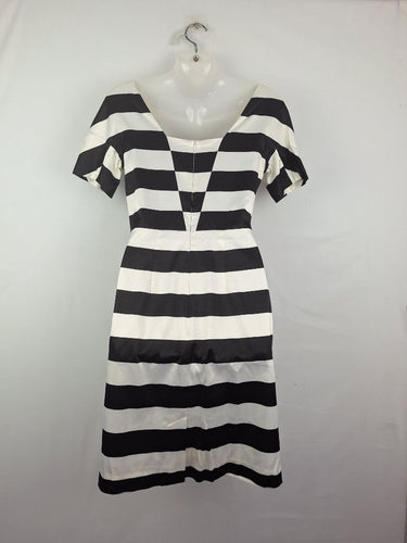 Second-Hand Veronika Maine Boat neck Midi Stripe Dress Size 8 – SwapUp