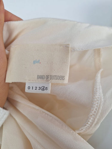 Second-Hand - Band of Outsiders Buttercream Button Back Dress Size XL - SwapUp