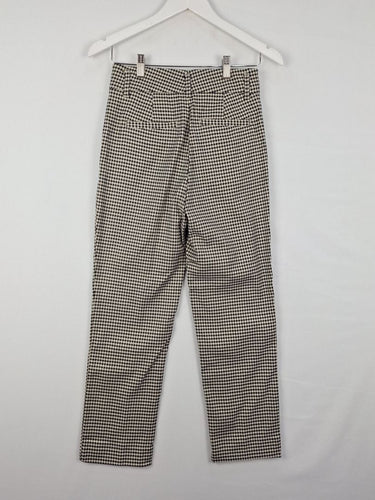 Second-Hand - Trenery Night Sky Houndstooth Tapered Pants Size 4 - SwapUp