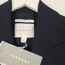 Second-Hand - Trenery Navy Neat Fit Gold Finish Blazer Size 4 - SwapUp