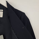 Second-Hand - Trenery Navy Neat Fit Gold Finish Blazer Size 4 - SwapUp