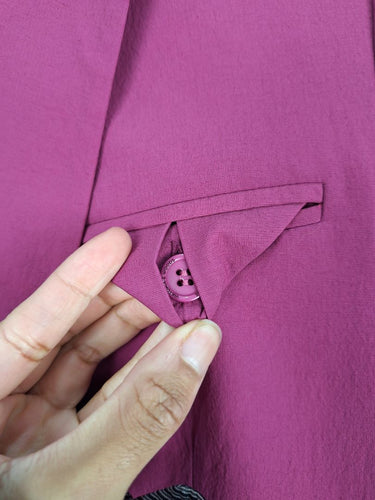 Second-Hand - Viktoria & Woods Magenta Kaleidescope Blazer Size 4 - SwapUp