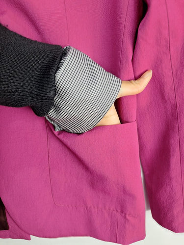 Second-Hand - Viktoria & Woods Magenta Kaleidescope Blazer Size 4 - SwapUp