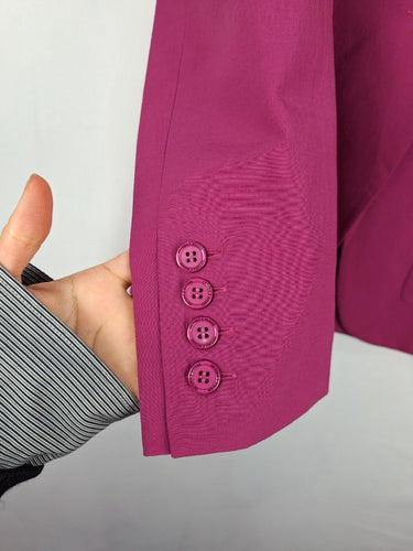 Second-Hand - Viktoria & Woods Magenta Kaleidescope Blazer Size 4 - SwapUp