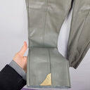 Second-Hand - Aje Muted Taupe Faux Leather Cargo Pants Size 6 - SwapUp