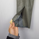 Second-Hand - Aje Muted Taupe Faux Leather Cargo Pants Size 6 - SwapUp