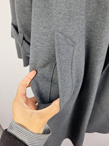 Second-Hand - Norma Kamali Smokey Stretch Trench Coat Size XS - SwapUp