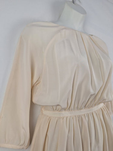 Second-Hand - Band of Outsiders Buttercream Button Back Dress Size XL - SwapUp