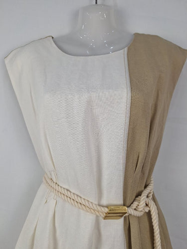 Second-Hand - Aje Two Toned Rope Tie Dress Size 6 - SwapUp
