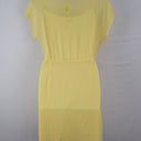 Second-Hand - Red Valentino Sheer Silk Side Pleat Dress Size S - SwapUp