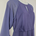 Second-Hand - Reiss Indigo Maxi Sheer Shift Dress Size 8 - SwapUp
