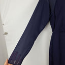 Second-Hand - Reiss Indigo Maxi Sheer Shift Dress Size 8 - SwapUp