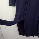 Second-Hand - Reiss Indigo Maxi Sheer Shift Dress Size 8 - SwapUp