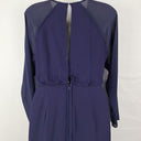 Second-Hand - Reiss Indigo Maxi Sheer Shift Dress Size 8 - SwapUp