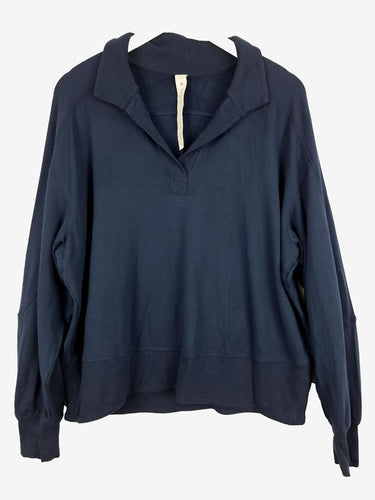 Lululemon Navy Relaxed Polo Jumper Size M/L