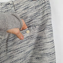 Second-Hand - Phillip Lim Grey Structured Linen Blend Pants Size 10 - SwapUp