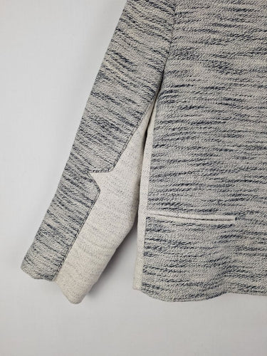 Second-Hand - Phillip Lim Grey Linen Blend Structured Jacket Size 8 - SwapUp