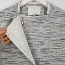 Second-Hand - Phillip Lim Grey Linen Blend Structured Jacket Size 8 - SwapUp