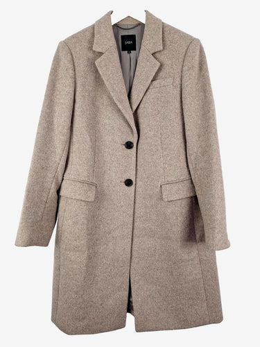 Saba Wool Blend Long Coat Size 10